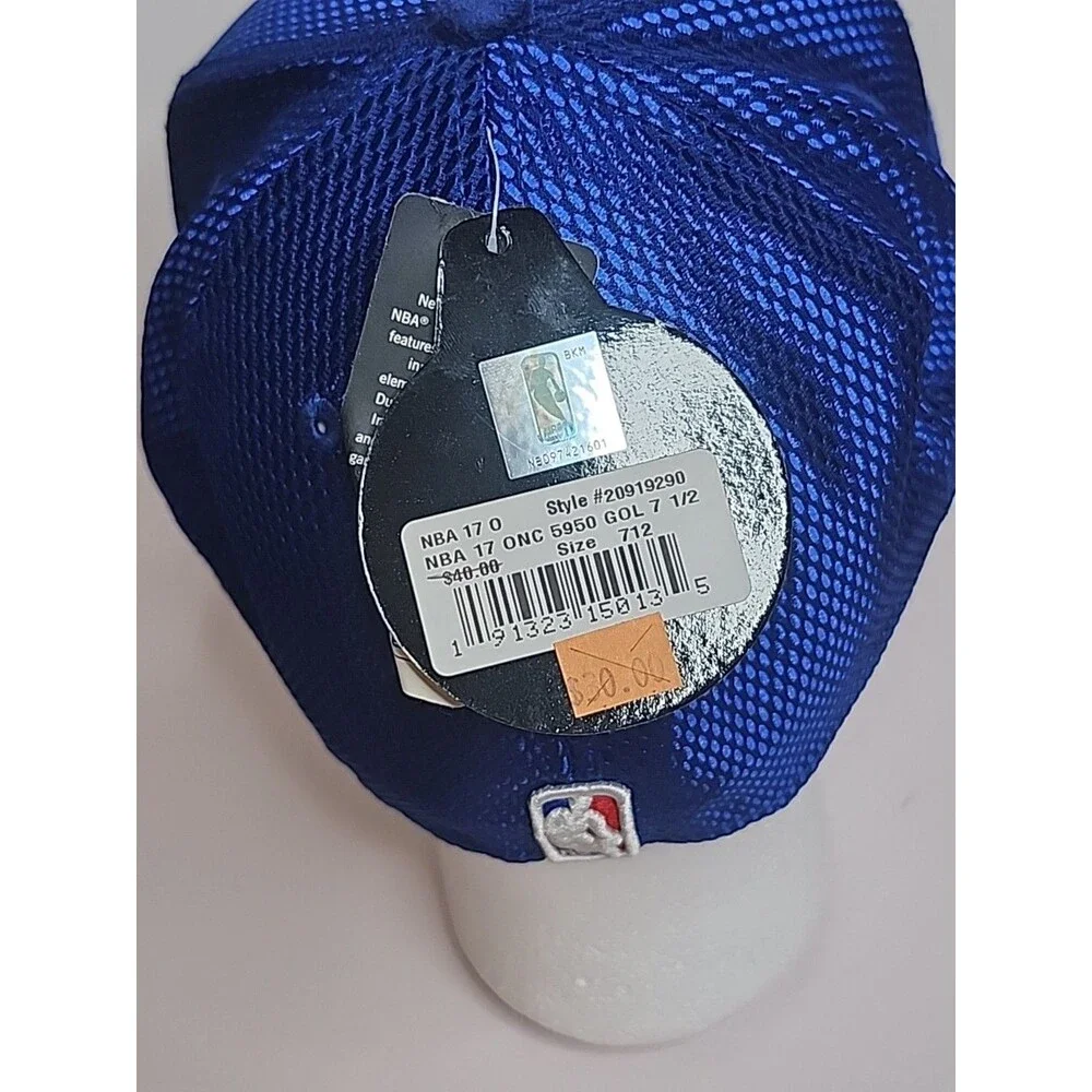 Golden State Warriors New Era 59Fifty Blue Hat Cap NBA GSW Size 7 1/2 NWT